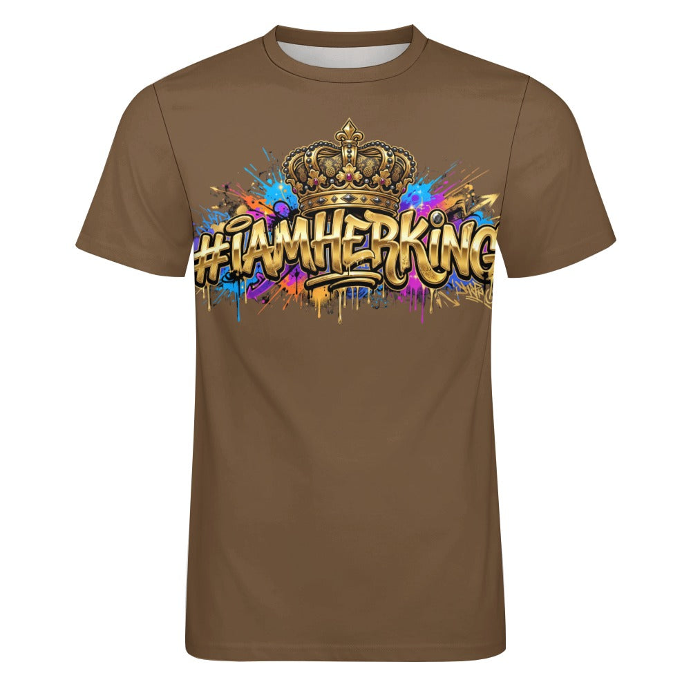 #IAMHERKING Men’s Cotton T-Shirt – Soft Breathable Graphic Tee for Everyday Style, Casual Summer Shirt for Men