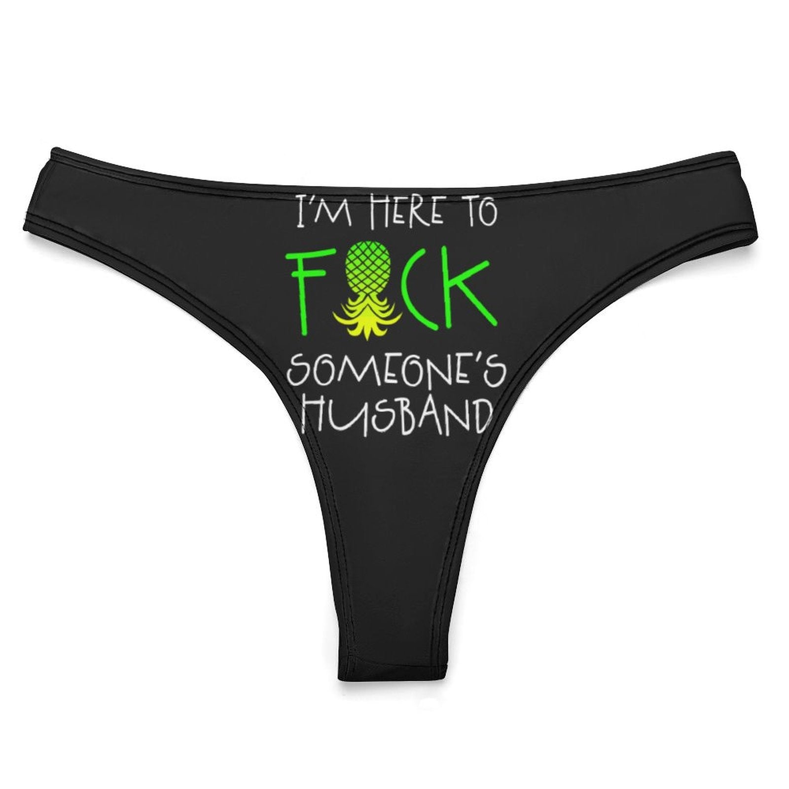 "I'm Here" Women's Cotton Thong Underwear