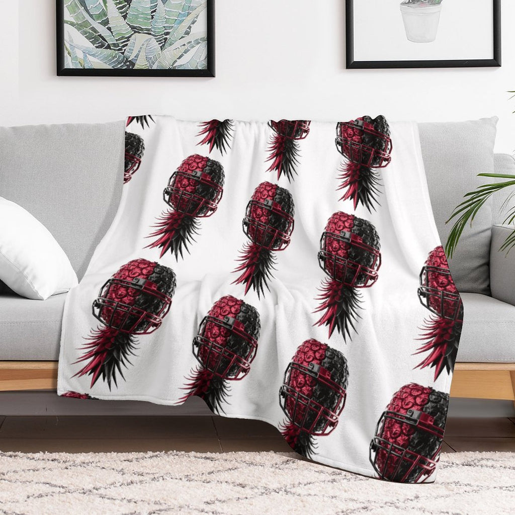 Football Inspired Flannel Blanket 50"×60"