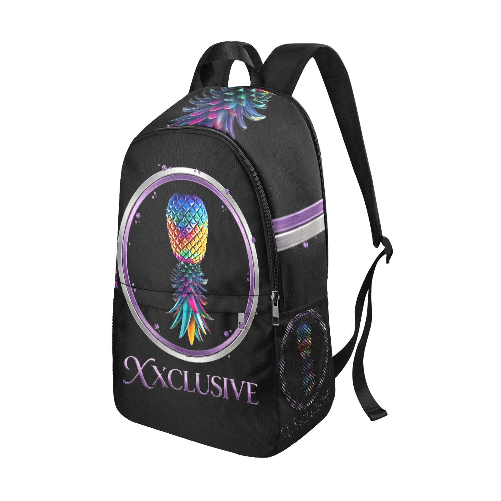 XXclusive All-Over Print Fabric Backpack | Side Mesh Pockets | Men & Women