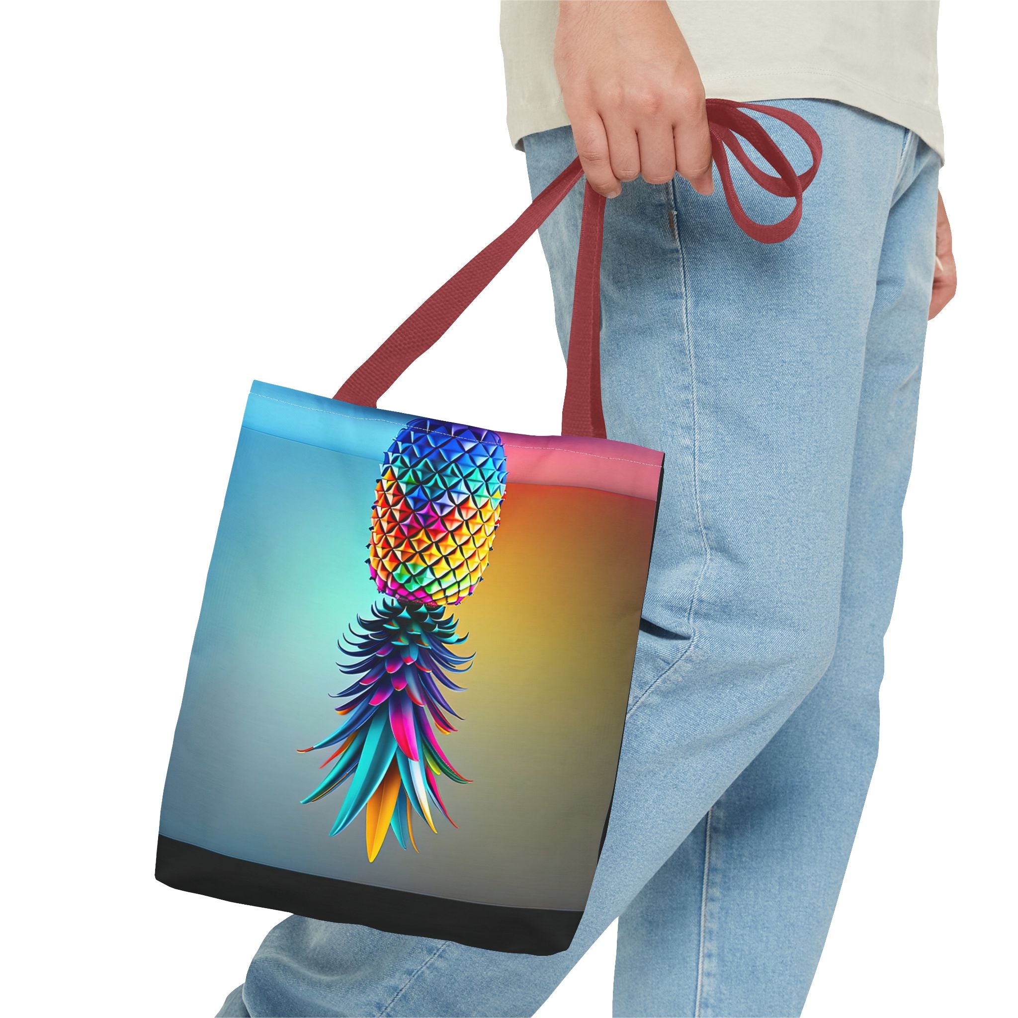 Vibrant Pineapple Tote Bag - Colorful Beach Accessory for Sexy Adventures