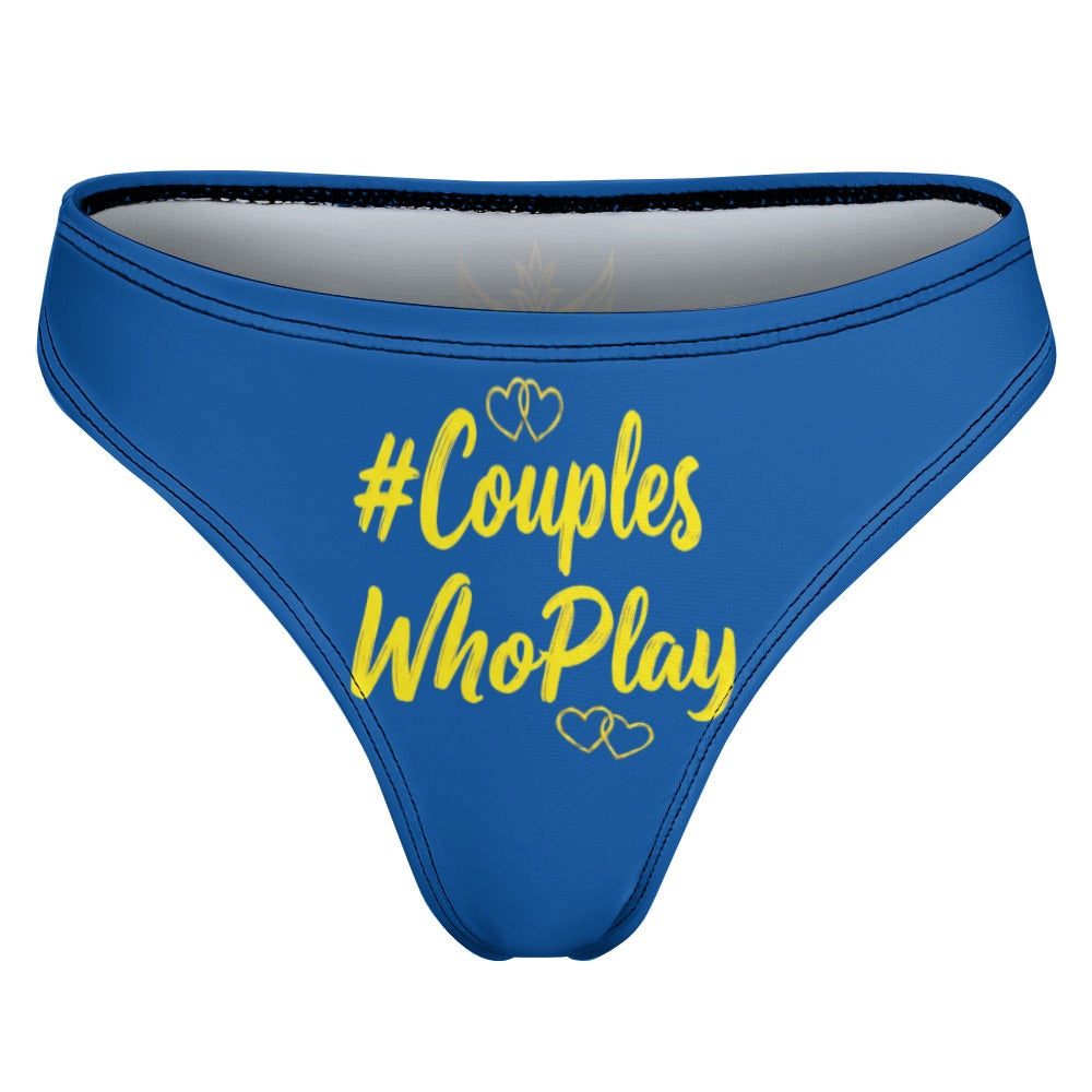 #COUPLESWHOPLAY Women’s Sexy Thong Panties | Soft Stretch Novelty Lingerie