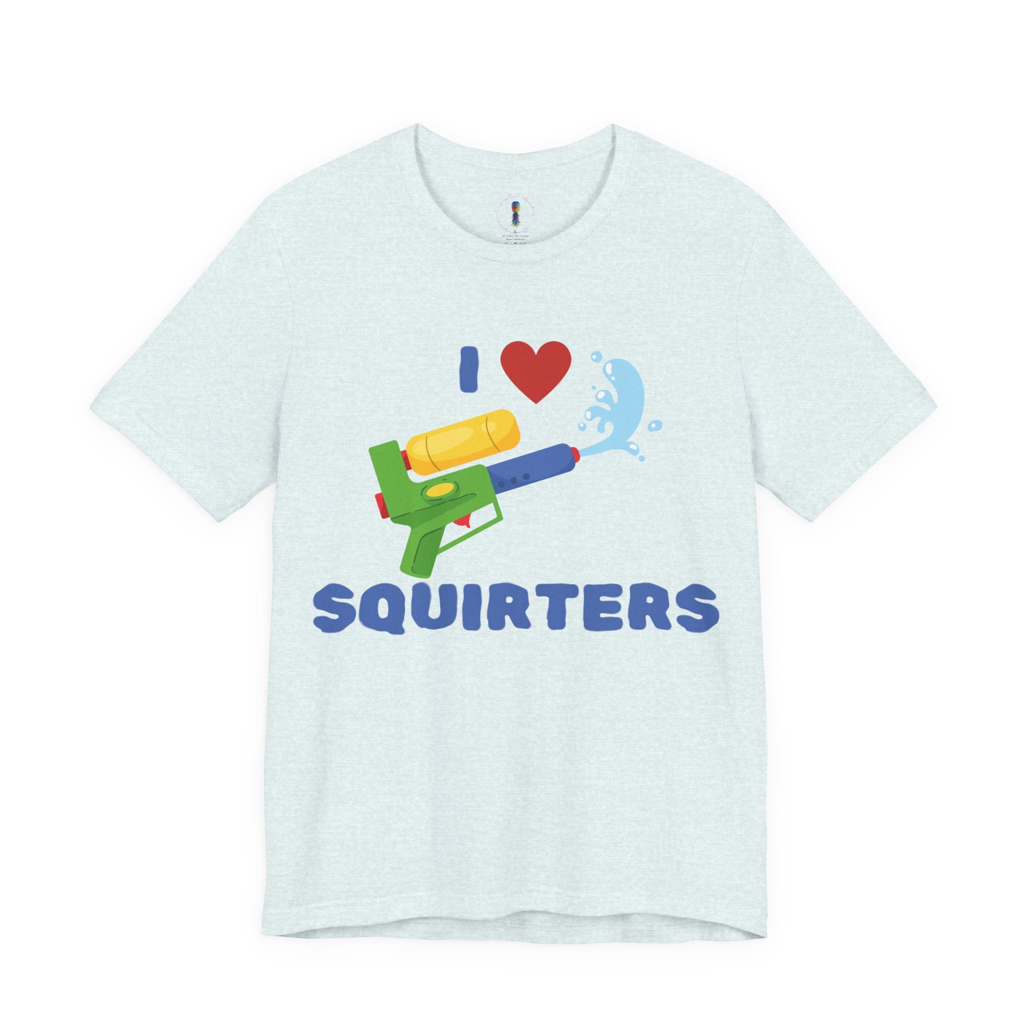 I Love Squirt Guns Unisex Jersey Tee - Fun Summer Shirt for Water Play Lovers