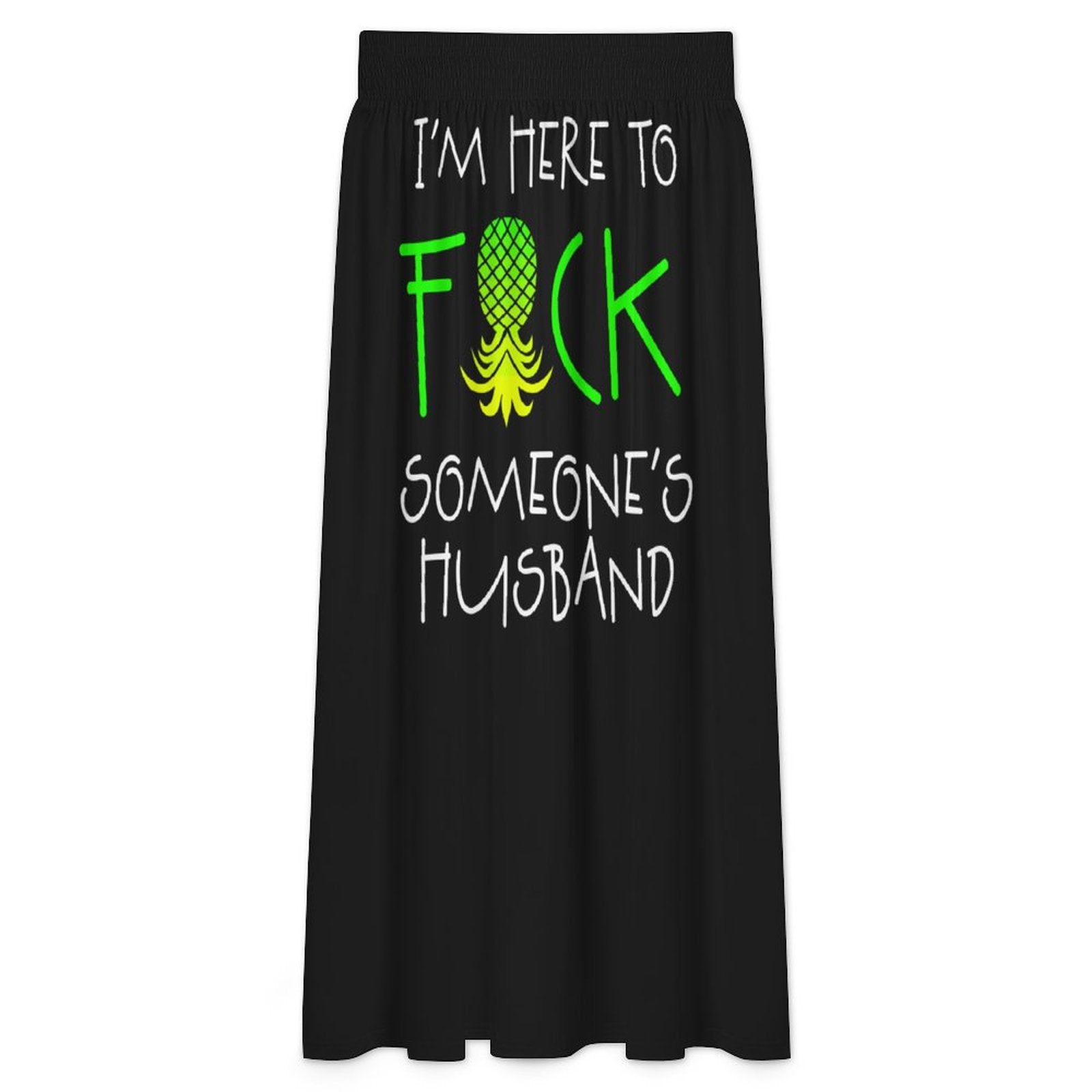 "I'm Here" High-Waisted Midi Dress
