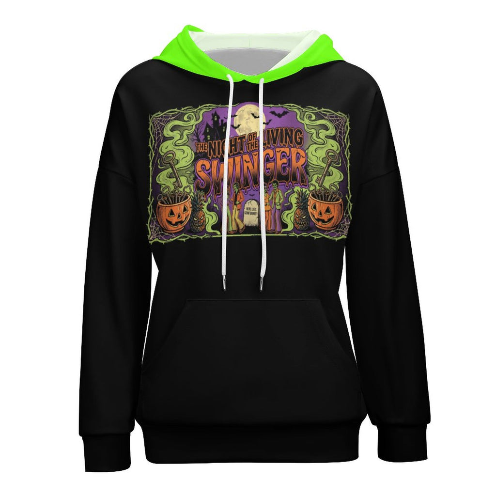 Night Of The Living Swinger Drop shoulder Hoodie