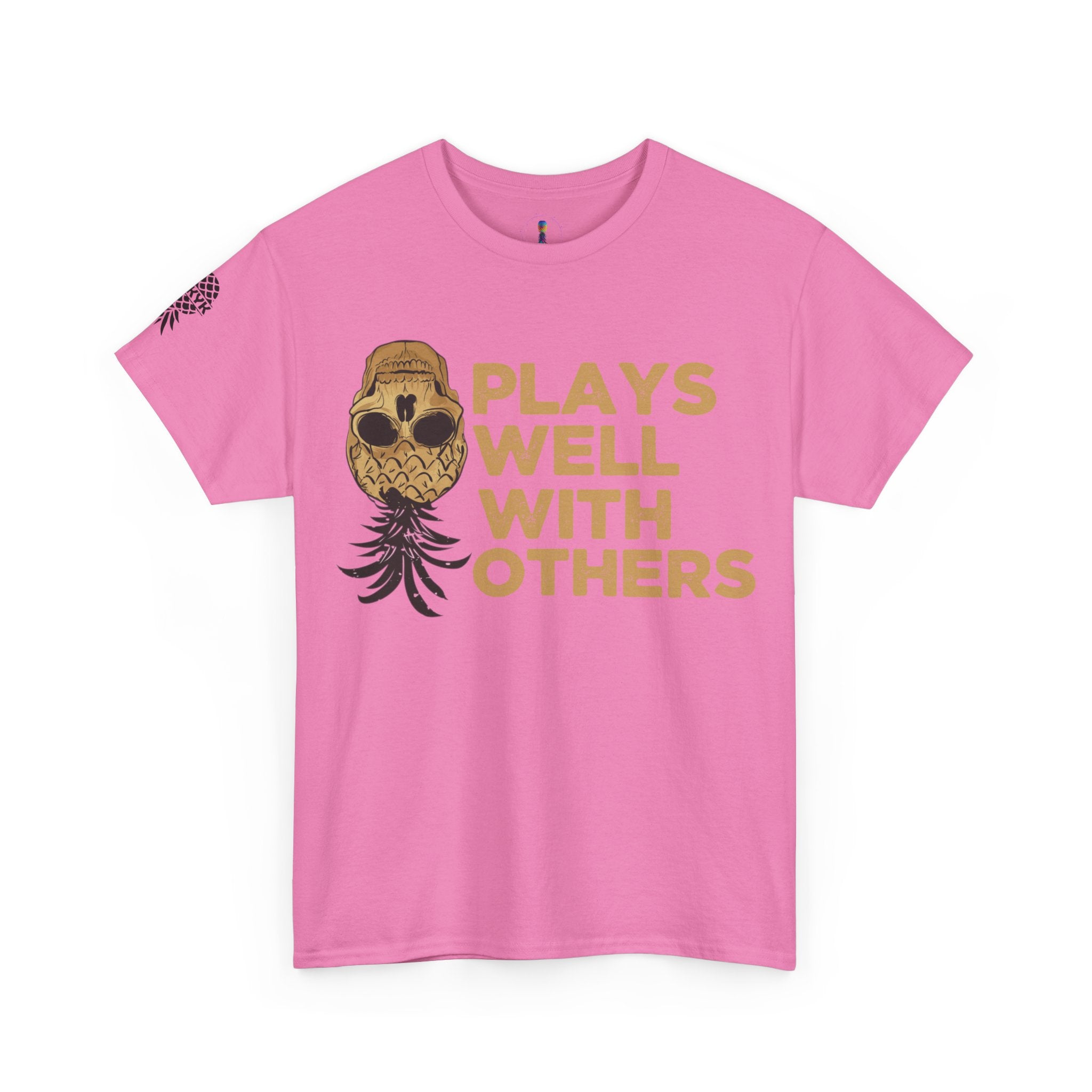 Plays Well With Others Unisex Heavy Cotton Tee - Fun Casual Shirt for Social Gatherings