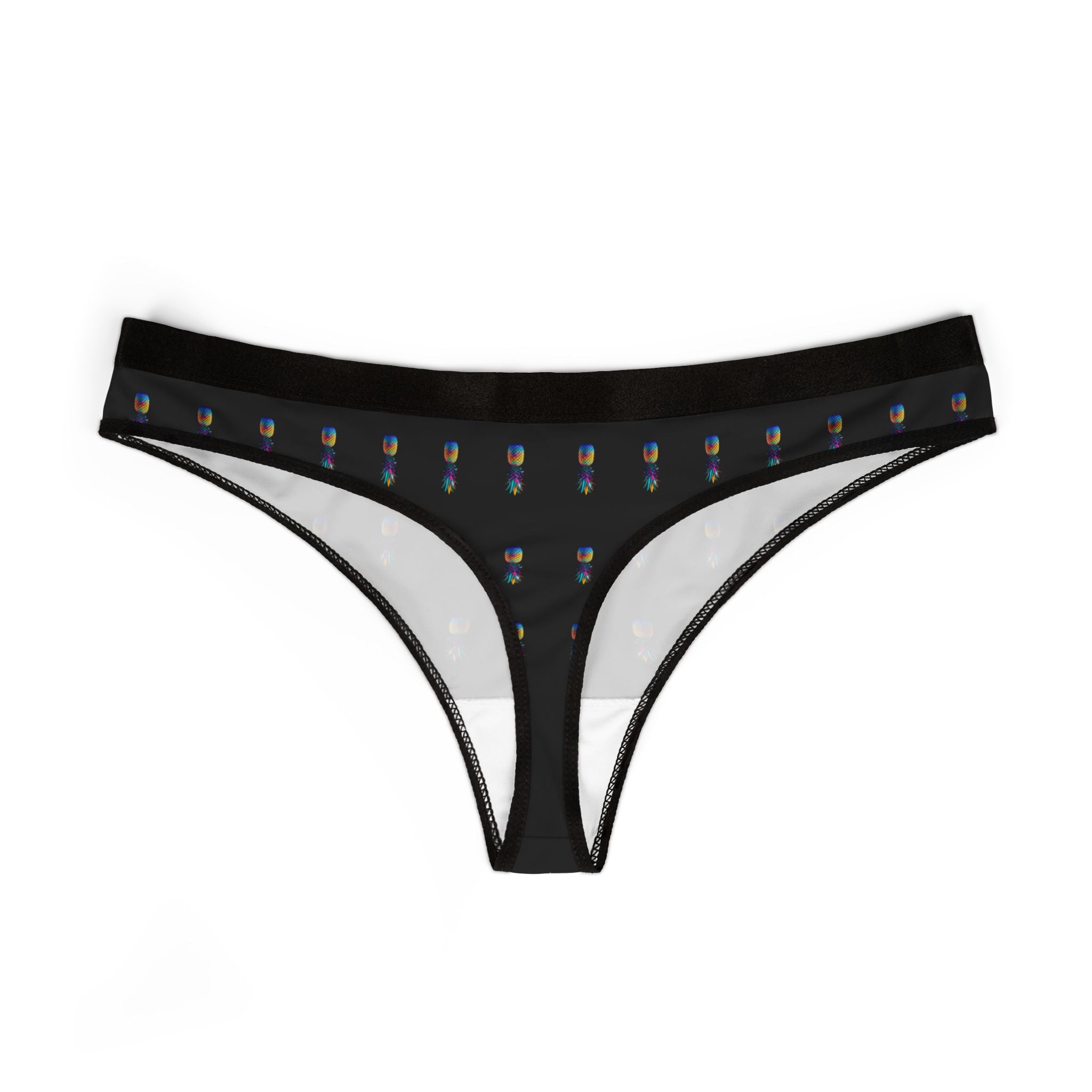 Women's Thongs - Colorful Pineapple Print