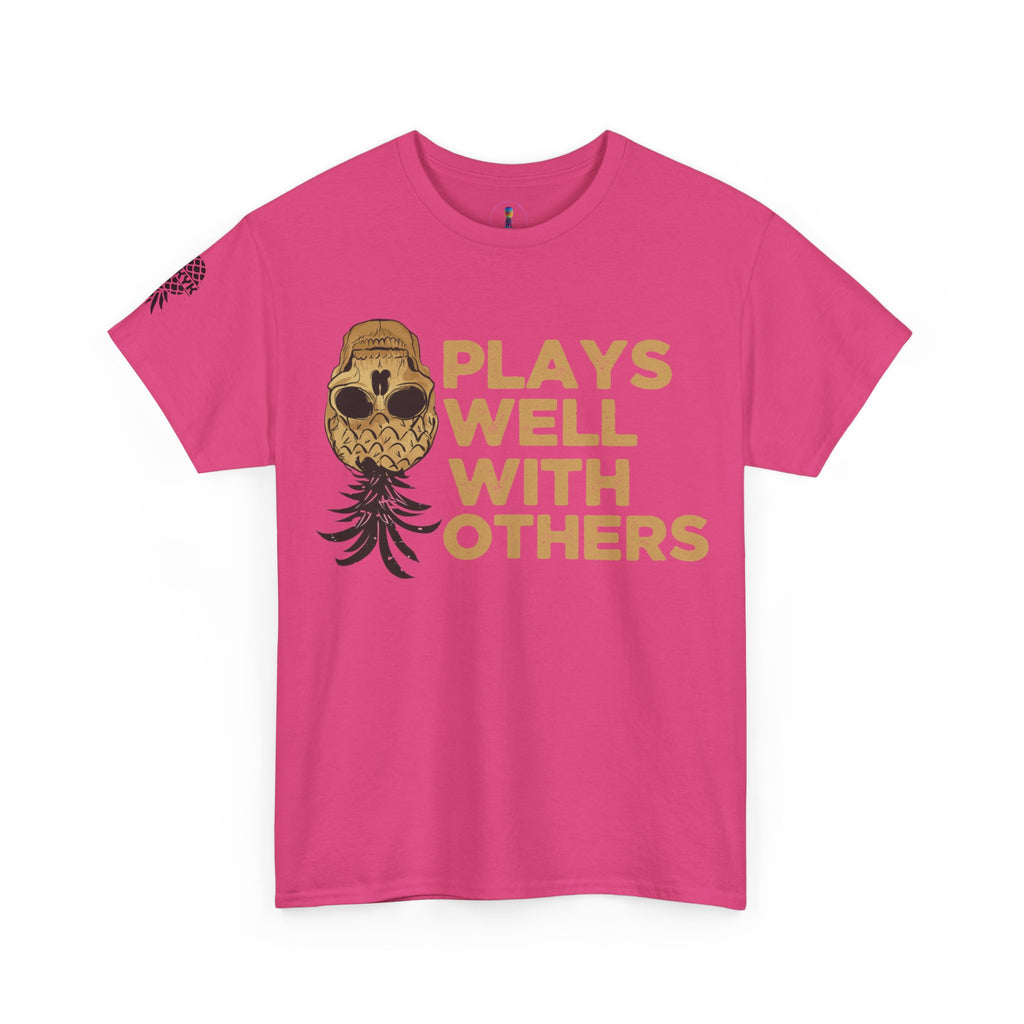 Plays Well With Others Unisex Heavy Cotton Tee - Fun Casual Shirt for Social Gatherings