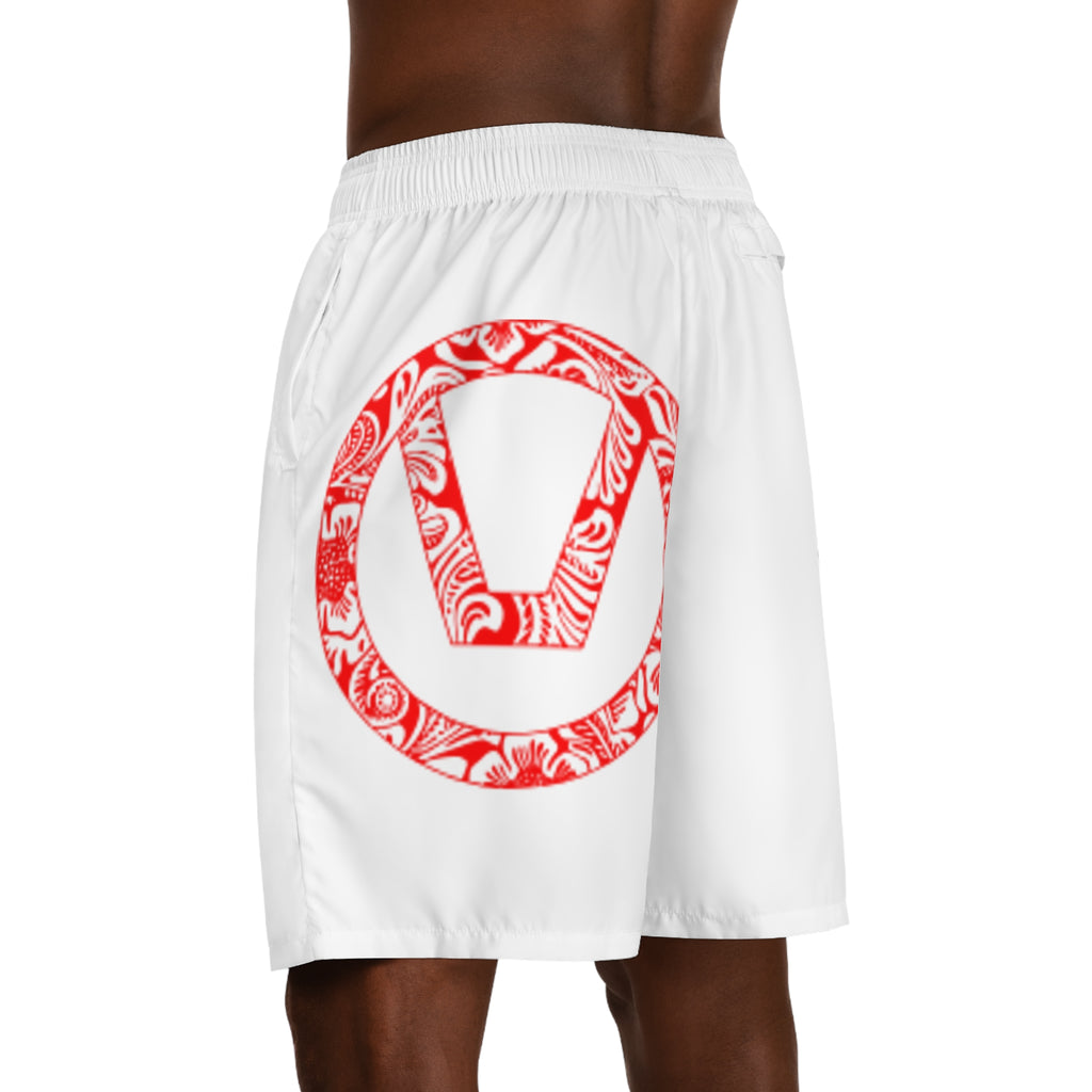 Men's Skull & Floral Jogger Shorts - Summer Vibe Beachwear
