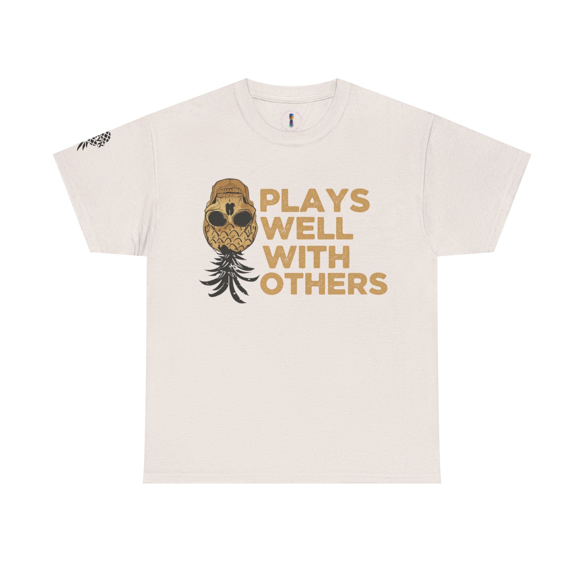 Plays Well With Others Unisex Heavy Cotton Tee - Fun Casual Shirt for Social Gatherings