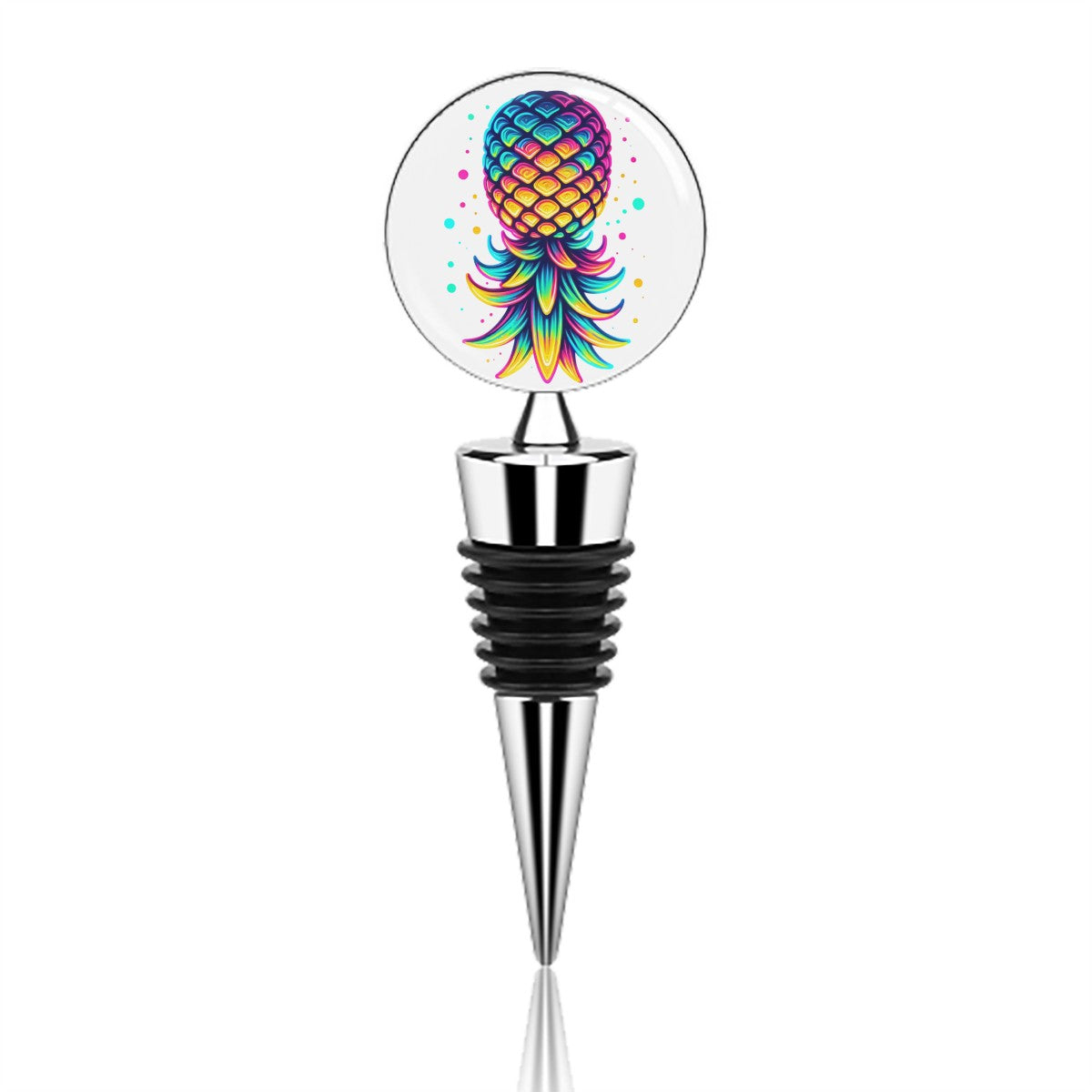 Upside-Down Pineapple Wine Bottle Stopper