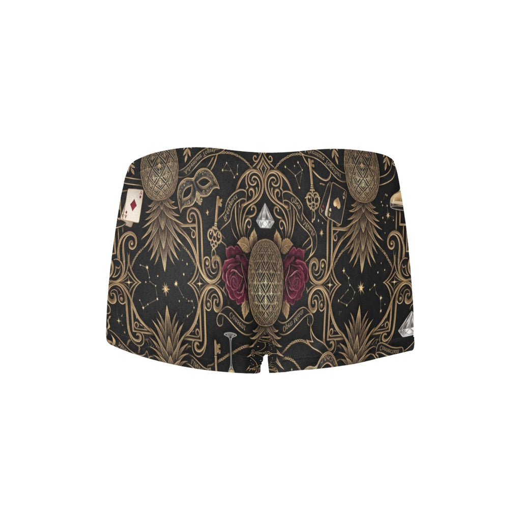 Pineapple Themed Women’s Boyshort Panties Stretchy Everyday Briefs