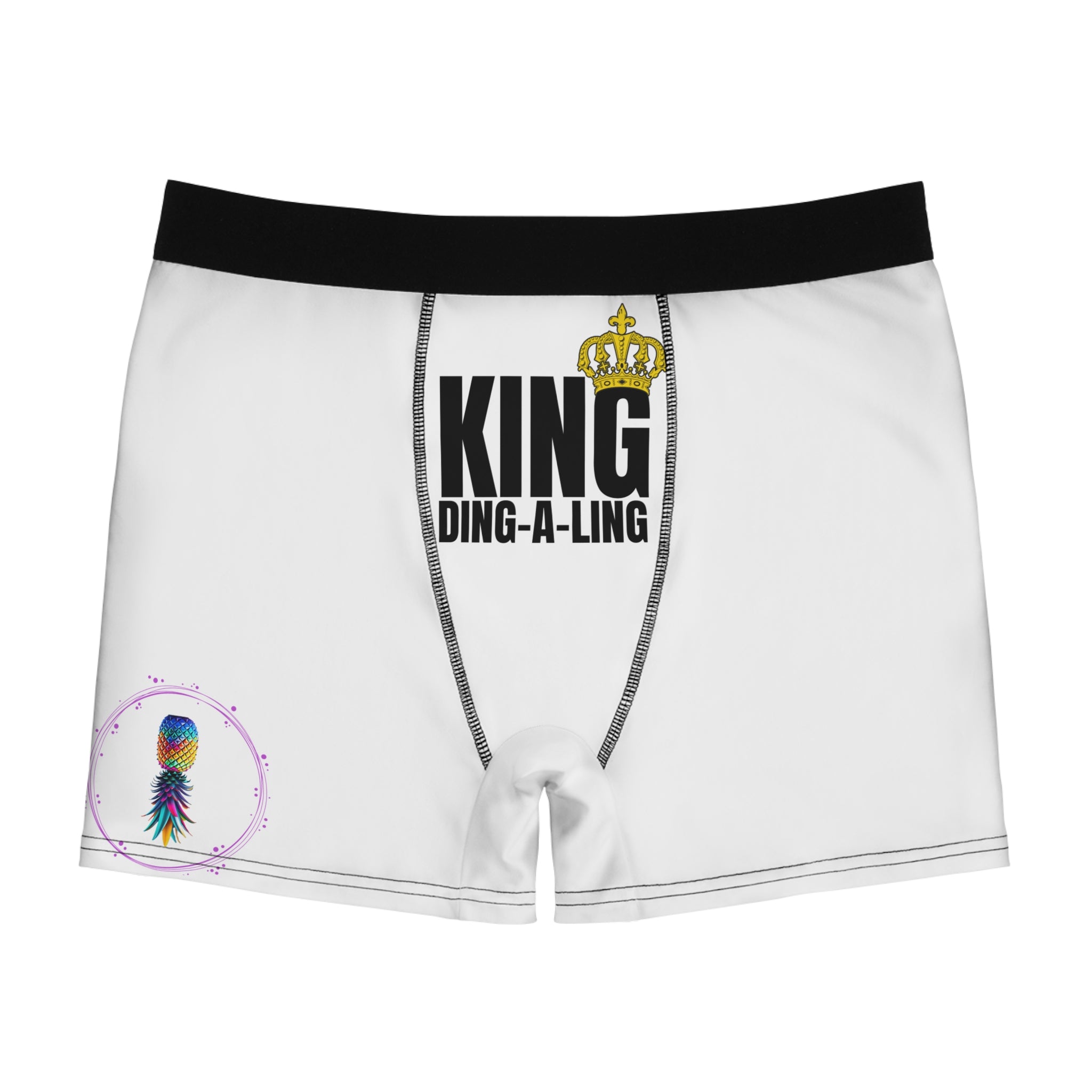 King Ding-A-Ling Men's Boxer Briefs - Comfortable & Fun Underwear for Men