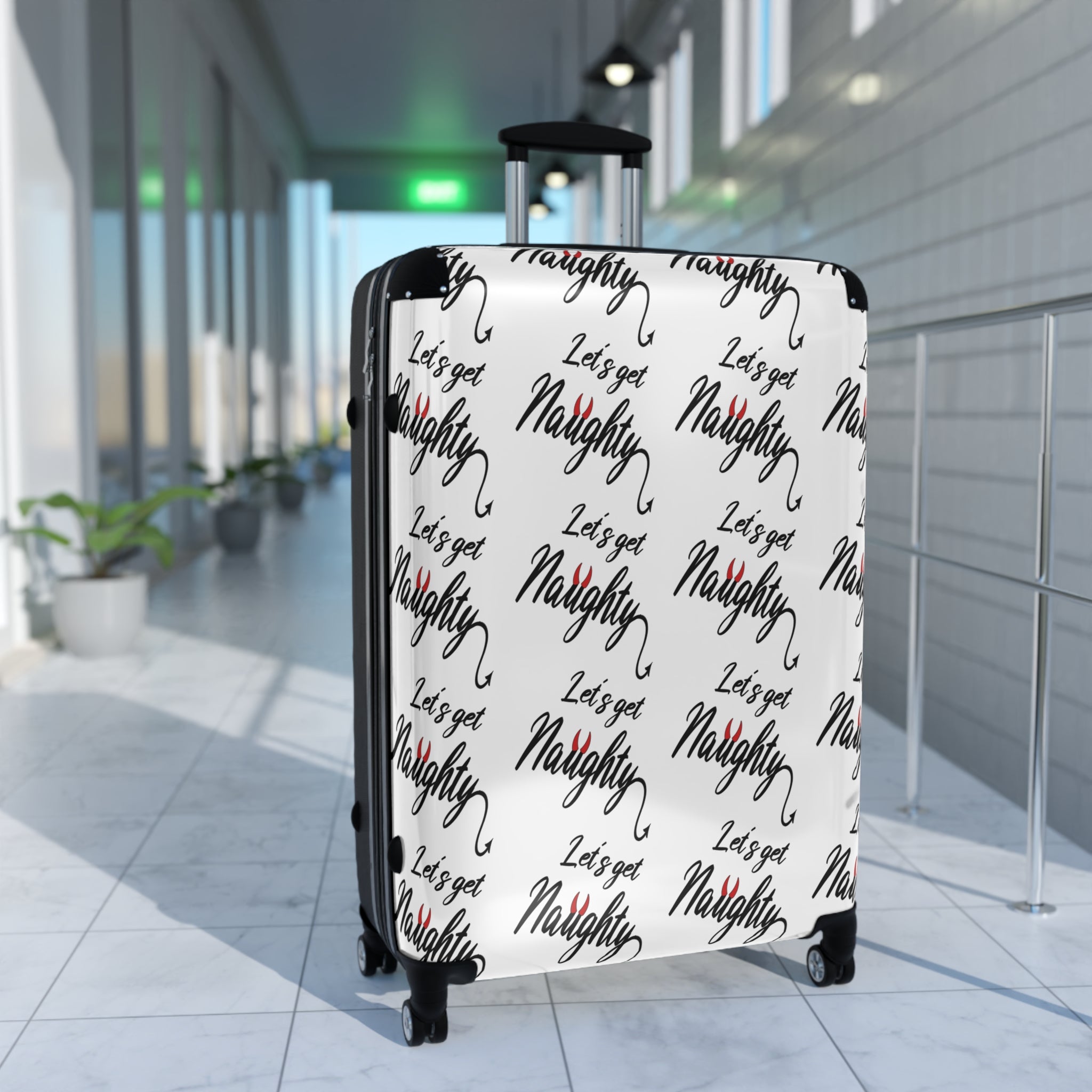 Travel Suitcase - "Let's Get Naughty" Design for True Swingers