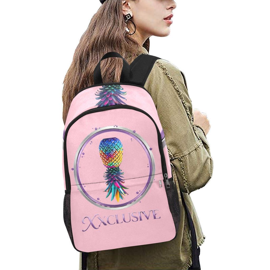 XXclusive All-Over Print Fabric Backpack | Side Mesh Pockets | Men & Women