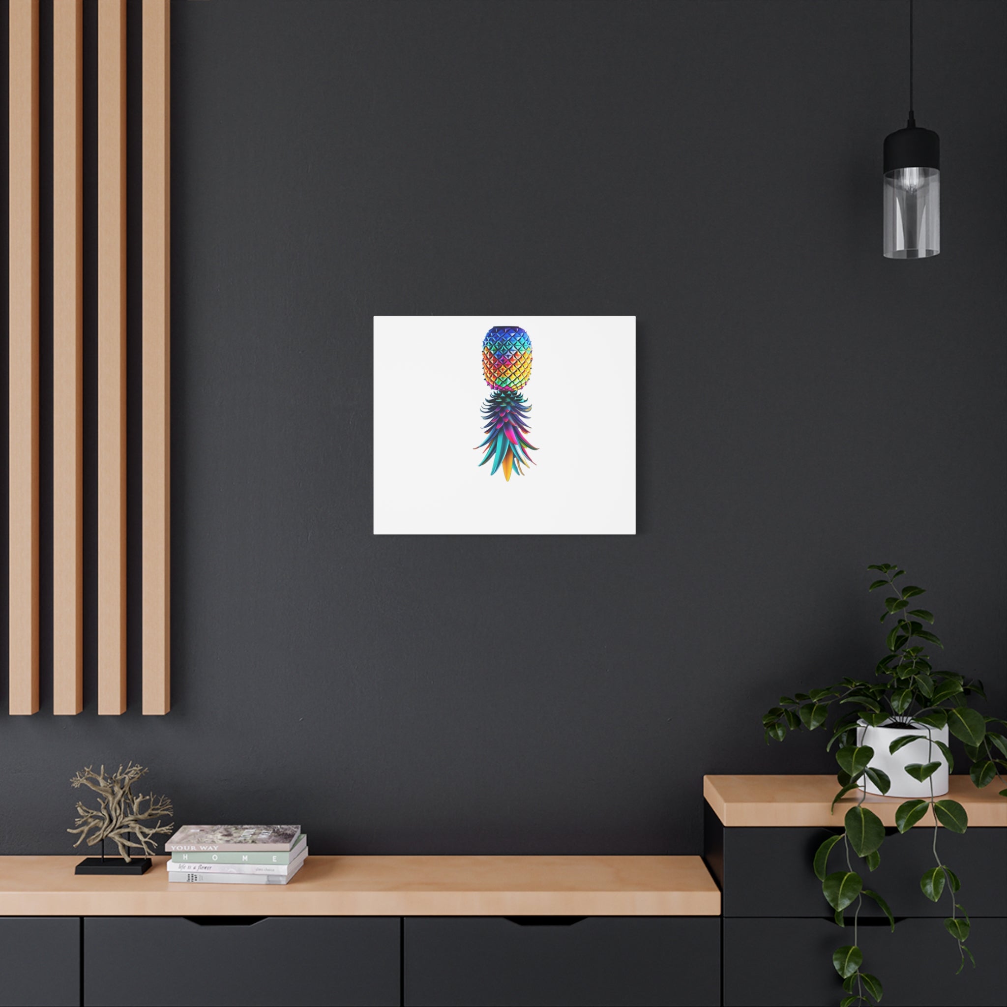 Canvas Print - Colorful Upside Down Pineapple