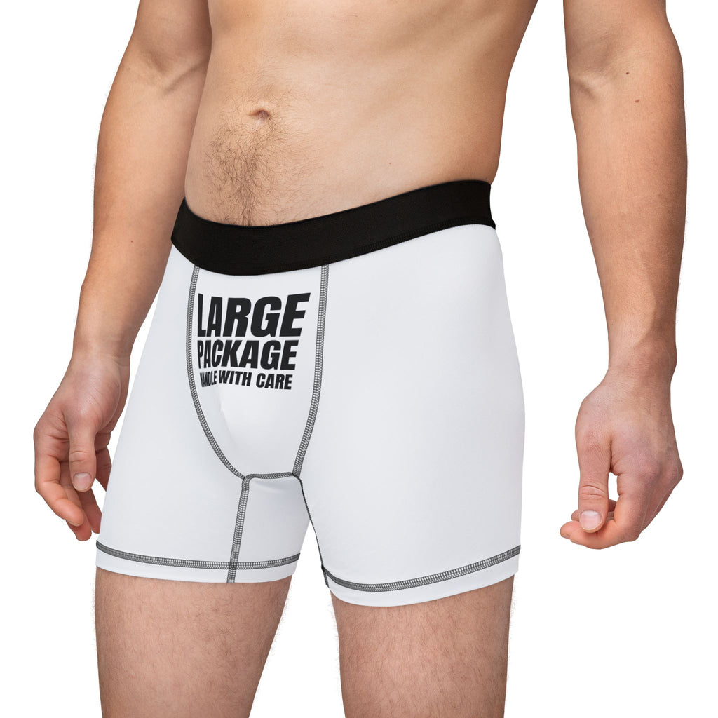 Quirky Men's Boxers - 'Large Package' & Pineapple Devil Design
