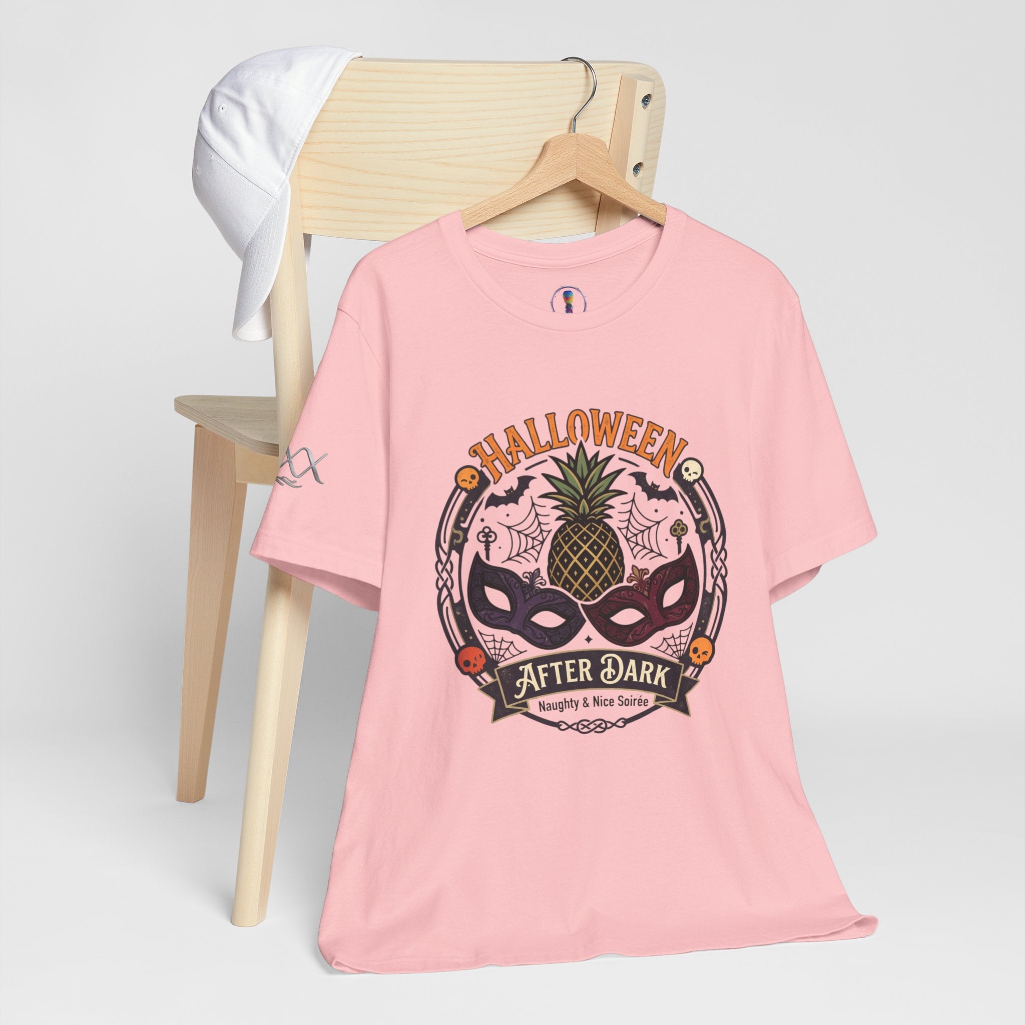 Halloween After Dark Tee — Pineapple Mask Masquerade T‑Shirt