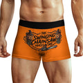 The Swinging Chainsaw Massacre Ice Silk Men’s Cooling Boxer Shorts | Breathable Horror Print Underwear