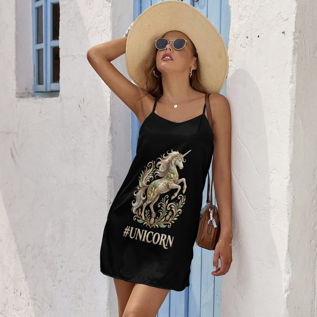 #UNICORN Spaghetti Strap Dress