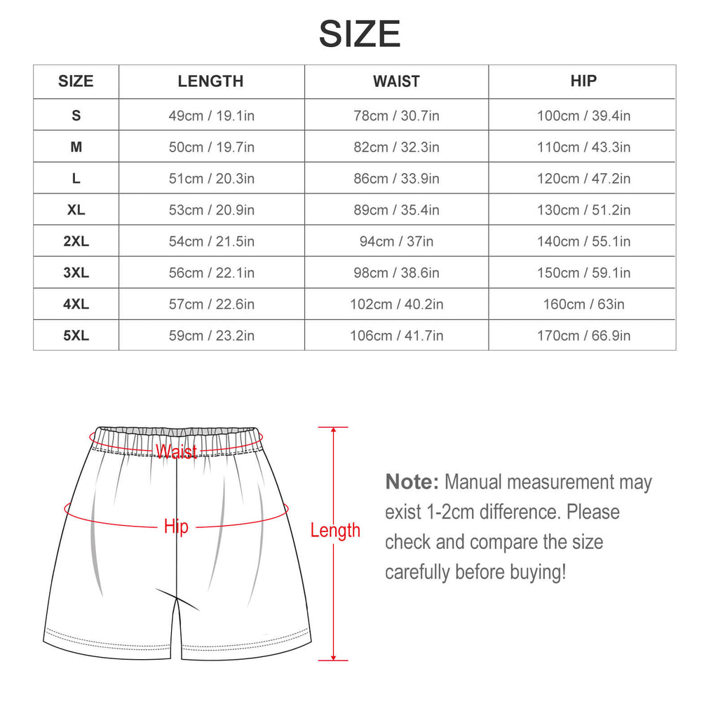 170gsm Pajama Shorts for Men(All-Over Printing)