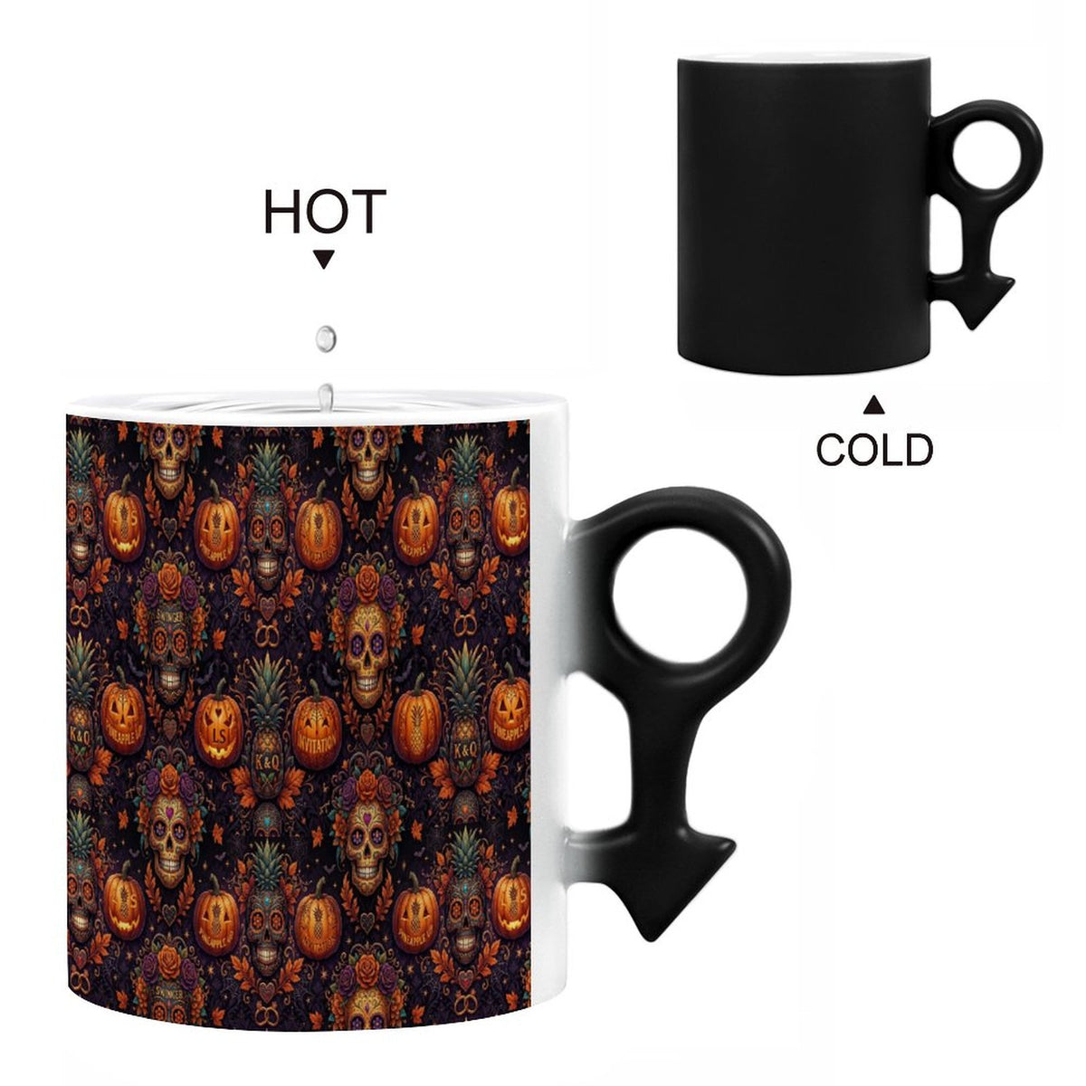 Halloween Swinger Inspired Couple Symbol Color-Changing Mug