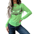 Interview With a Swinger High Neck Mesh Top For Women