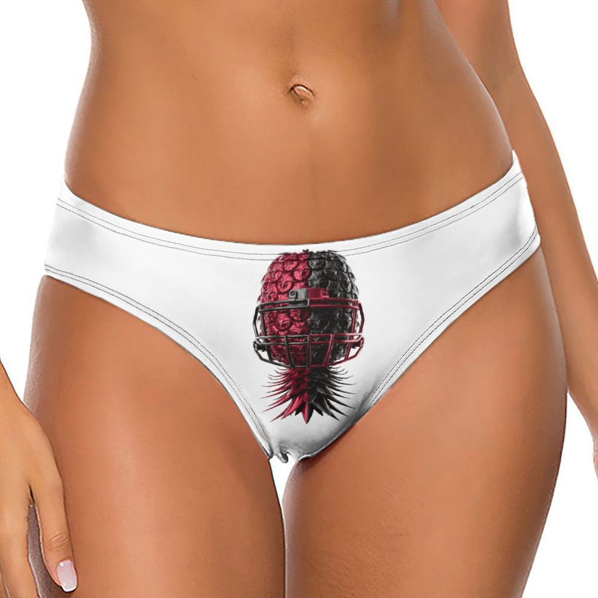 Football Inspired Cotton Thong Underwear for Women