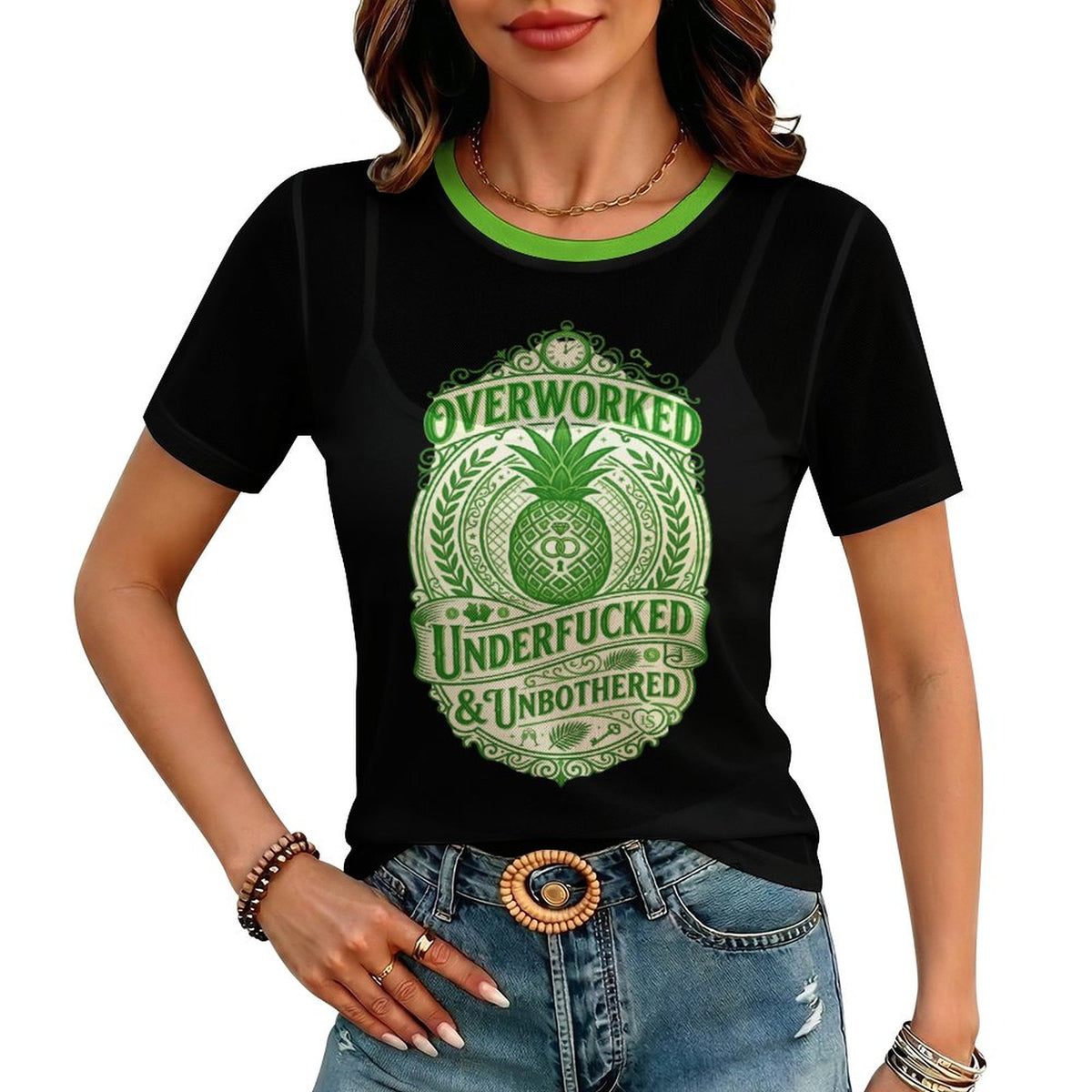 Overworked Short Sleeve Mesh T-Shirt
