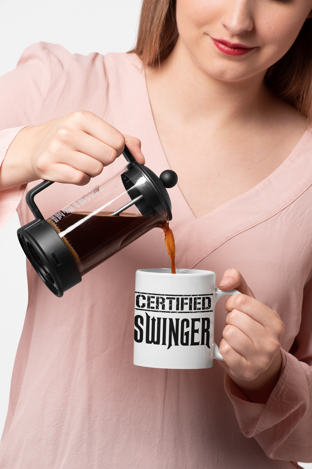 Color Morphing Mug - "Certified Swinger" - Fun Coffee Cup for Parties & Gatherings