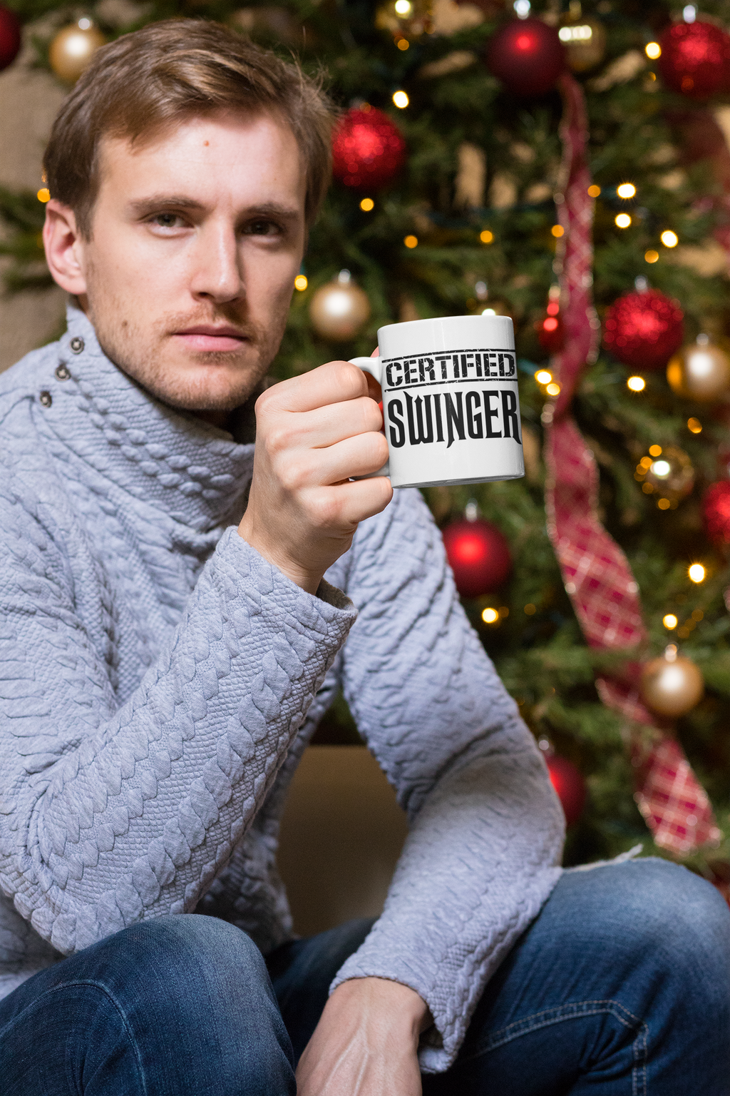 Color Morphing Mug - "Certified Swinger" - Fun Coffee Cup for Parties & Gatherings