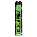 Clone-A-Willy packaging with green text on a black background