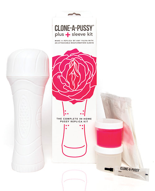 Clone-A-Pussy product set with packaging on a white background