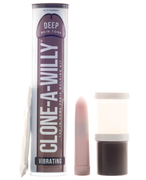 Clone-A-Willy product with packaging on a white background