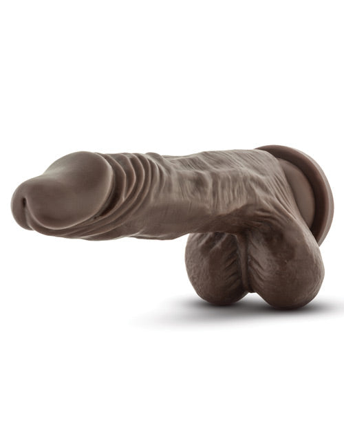Brown elephant-shaped object on a white background