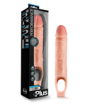 Sexual product with packaging labeled 'Plus' on a white background
