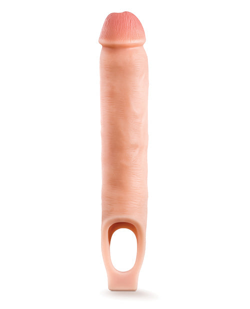 Silicone sleeve with textured end on a white background