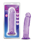 Purple toy with packaging labeled 'b' on a white background