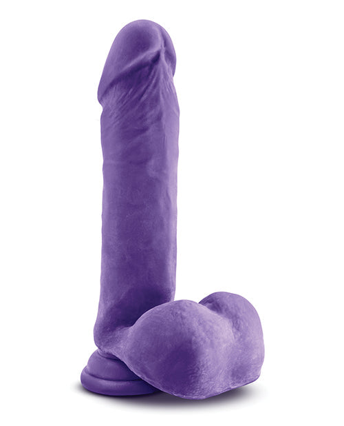 Purple plush toy on a white background