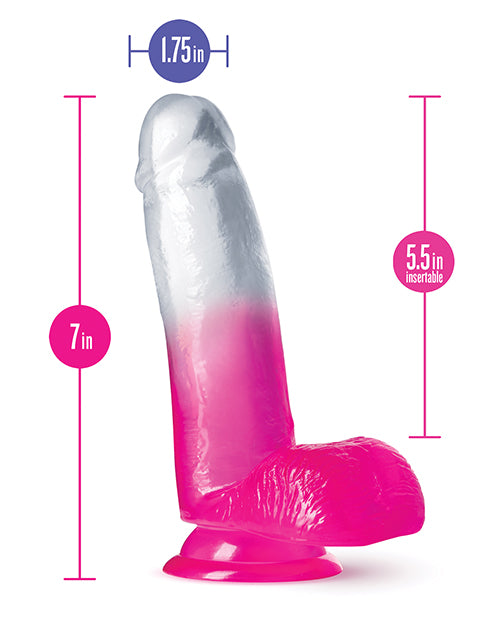 Silicone product with measurements on a white background