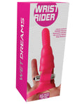 Pink 'Wrist Rider' product packaging by Wet Dreams on a white background