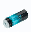 Blue cylindrical device with 'Honey' branding on a white background