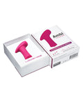 Pink device with 'Ampi' branding on a white background