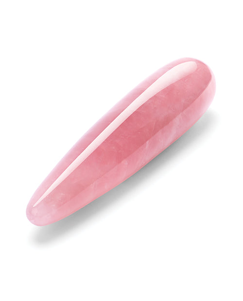 Pink stone on a white background