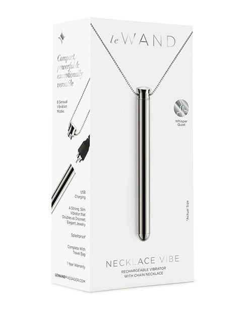LeWAND necklace vibe packaging on a white background