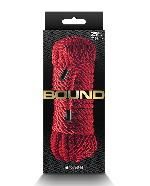 Red rope in packaging with 'BOUND' branding on a white background