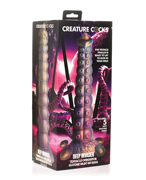 Creature Cocks Deep Invader Tentacle Ovipositor Dildo