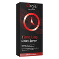 Box of Orgie Time Lag Delay Spray on a white background