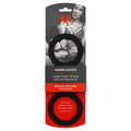 Packaged product with red and black design on a white background