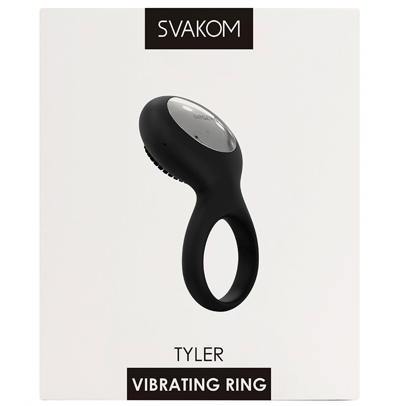Svakom Tyler Vibrating Ring packaging on a white background